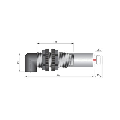 Czujnik optyczny FT18-ABE-90-H, FT1000018