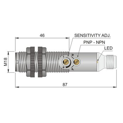 Czujnik optyczny FT18SP-CP20 H, FT1000572