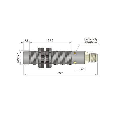 Czujnik pojemnościowy SC18SP-CE10 NPN NO+NC H, C18000076