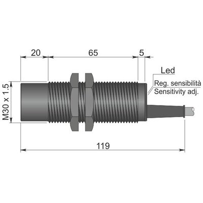 Czujnik pojemnościowy SC30P-RE25 AD3 LC10 (ATEX), YC3000010
