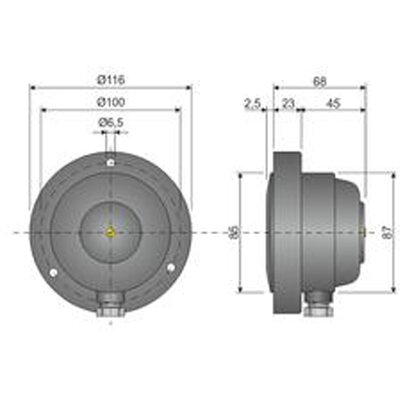 Czujnik poziomu membranowy SM-85,  250 V AC, CLM000016