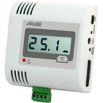 Rejestrator temperatury i sygnałów standardowych, uniwersalne wejście pomiarowe, z LCD, AR234