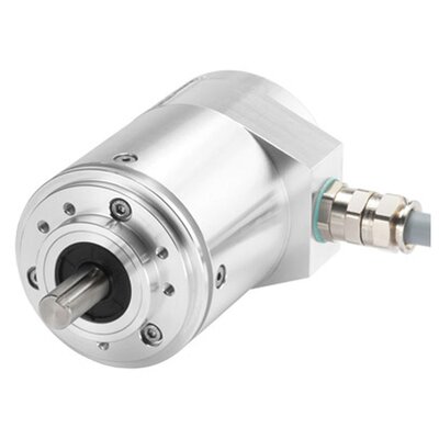 Przetwornik pomiarowy obrotu absolutny z wałem typ 7063FS3, 8.7063FS3.124B.G421.0050