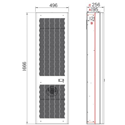 Klimatyzator ścienny 3950 W CDE40A326180000 - schemat