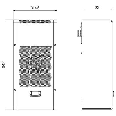 Klimatyzator ścienny 550 - 580 W CVE05002208000 - schemat