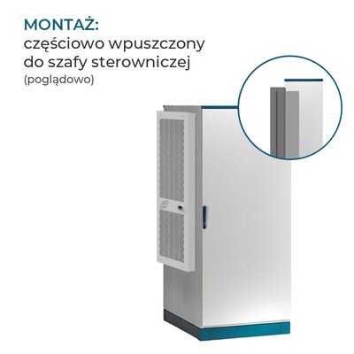 Klimatyzator ścienny CDE05A322080000 - montaż częściowo w szafie