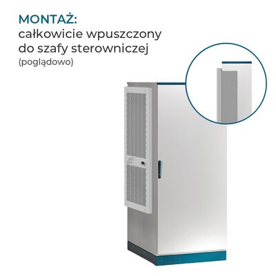 Klimatyzator ścienny CDE05A322080000 - montaż całkowicie w szafie