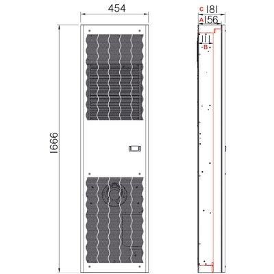 Klimatyzator ścienny 1500 W CDE14U320380000 - schemat