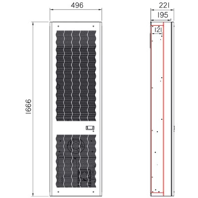 Klimatyzator ścienny 3200 W CDE30U322080000 - schemat