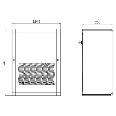 Klimatyzator ścienny 360 - 380 W CVE03002200000 -schemat