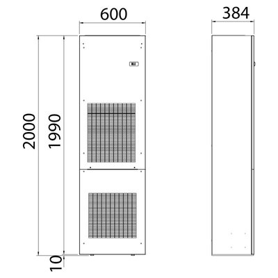 Klimatyzator ścienny 5800 W EVE60U02627000 - schemat