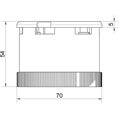 Kolumna sygnalizacyjna (moduł dźwiękowy) 24 V AC / DC, 64589075 - schemat