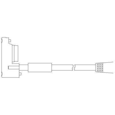 Komplet krótkich przewodów z konektorem M12 - 5 pin do kurtyny, długość 0,5 m, SFD-CB05-S