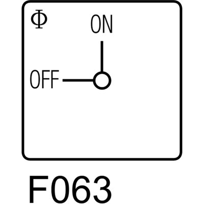 Łącznik krzywkowy 0FF-ON (1-biegunowy)  CH10.A290.EV, 70034194