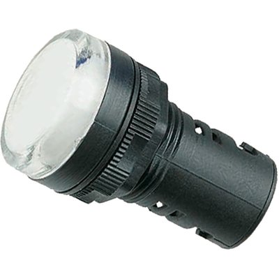 Lampka sygnalizacyjna biała LED 220V AC/DC PLML5L220