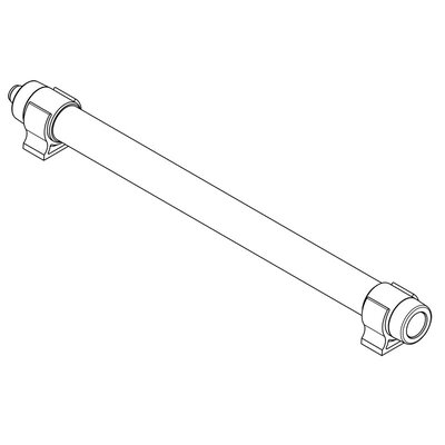 Lampa LED do szaf sterowniczych TUBE PC, 7 W, 360 mm, WH, 24 V DC, IP67, 81550 - rysunek