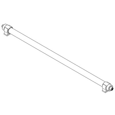 Lampa LED do szaf sterowniczych TUBE PC, 14 W, 650 mm, WH SC, 24 V DC, IP67, łączenie kaskadowe, 81561 - rysunek