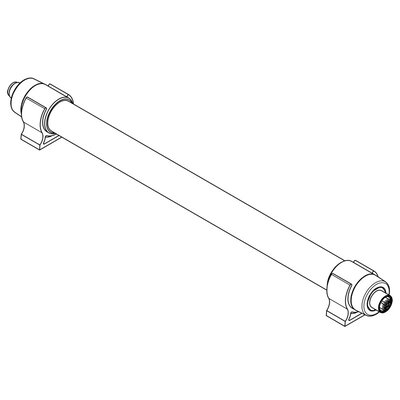 Lampa LED do szaf sterowniczych TUBE BS, 7 W, 370 mm, WH SC, 24 V DC, IP67, łączenie kaskadowe, 81564 - rysunek