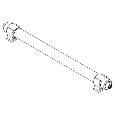 Lampa LED do szaf sterowniczych TUBE PC, 7 W, 370 mm, RGB SC, 24 V DC, IP67, łączenie kaskadowe, 81575 - rysunek