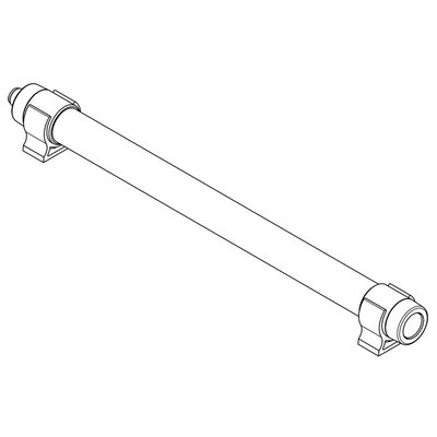 Lampa LED do szaf sterowniczych TUBE PC, 7 W, 360 mm, RGW, 24 V DC, IP67, 81580 - rysunek