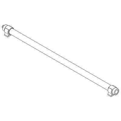 Lampa LED do szaf sterowniczych TUBE PC, 14 W, 640 mm, RGW, 24 V DC, IP67, 81581 - rysunek