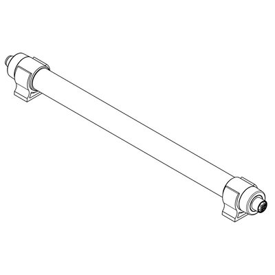 Lampa LED do szaf sterowniczych TUBE BS, 7 W, 370 mm, RGW SC, 24 V DC, IP67, łączenie kaskadowe, 81587 - rysunek