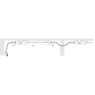 Lampa LED 025 do szafy, 02541.0-00 - schemat
