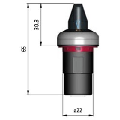 Potencjometr do montażu, PPPTNBL1K - schemat