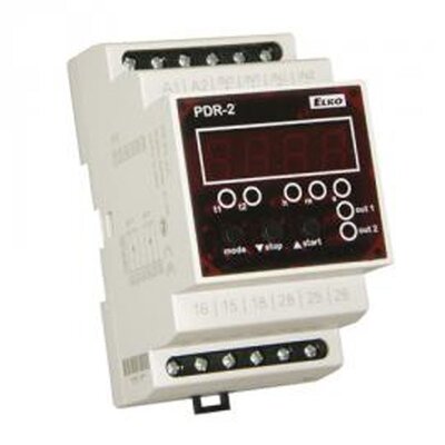 Przekaźnik czasowy 12-240 V AC/DC, PDR-2A/UNI