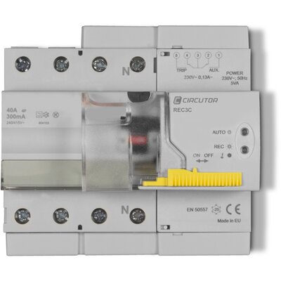 Wyłącznik różnicowoprądowy 4 polowy, 40 A, 300 mA, REC3C 4P-40-300T, P26722 / PRODUKT WYCOFANY Z OFERTY