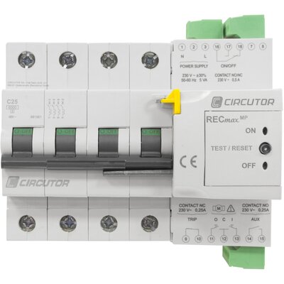 Wyłącznik automatyczny z napędem silnikowym 4 polowy, 6 A, RECmax MP-C4-6, P27120