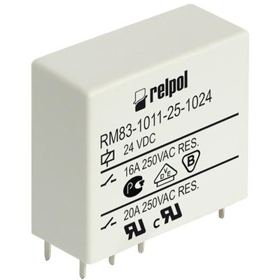 Przekaźnik miniaturowy 1P, 16 A, RM83-1011-25-1012
