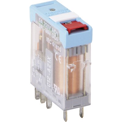 Przekaźnik przemysłowy 2P, 5 A, 24 V AC, C12-A21X/AC24V