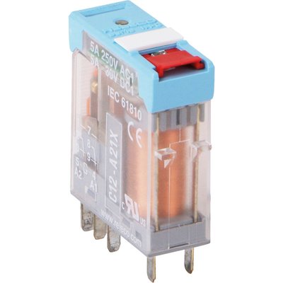 Przekaźnik przemysłowy 2P, 5 A, 24 V DC, C12-A21FX/DC24V