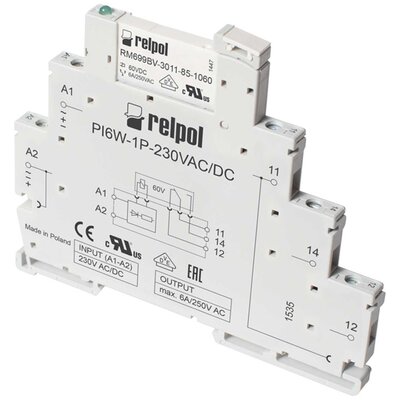 Przekaźnikowy moduł sprzęgający 24 V AC / DC, PIR6W-1P-24VAC / DC
