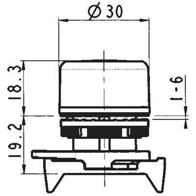 Przycisk z ukrytym czołem, PPRL3CL - schemat