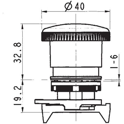 Grzybek bezpieczenstwa PPFN1R4S - rysunek