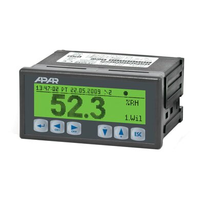 Rejestrator dwukanałowy, 230 V AC, wyjścia 1 dla SSR, 1 przekaźnikowe, AR200