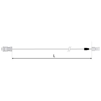 Przewód do enkodera w silniku MSMD 50-1000 W i MHMD 200-750 W, 3 m, ekranowany, MFECA0030EAM