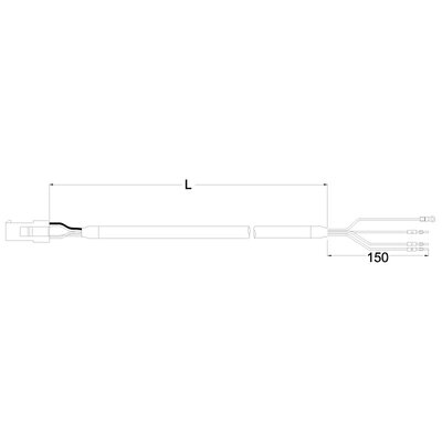 Przewód zasilający do silników MSMD 50-1000 W, MHMD 200-750 W, 3 m, ekranowany, MFMCA0030EEL