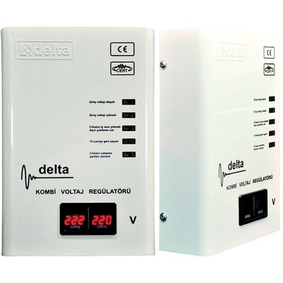 Stabilizator Napięcia Delta 130-260 V AC/230 V AC +/-4%, 1 kVA, MCU-8