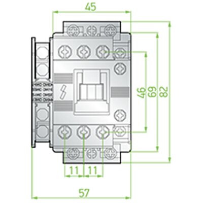 Stycznik, SCG025230 - schemat 1