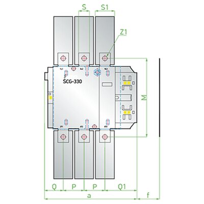 Stycznik, SCG185230 - schemat 1