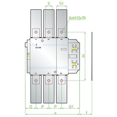 Stycznik, SCG500230 - schemat 1