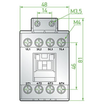 Stycznik, SCF022230 - schemat 1