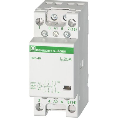 Stycznik modułowy 4P, 230 V AC / DC, R25-40 230VM