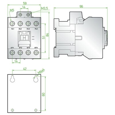 Stycznik, SCF040230 - schemat 2