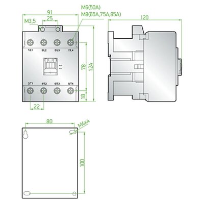 Stycznik, SCF050230 - schemat 2