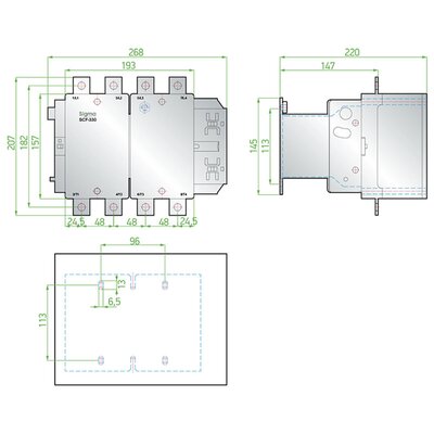 Stycznik, SCF330230 - schemat 2