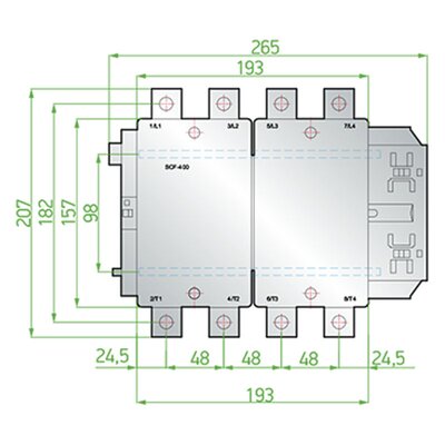 Stycznik, SCF400230 - schemat 1